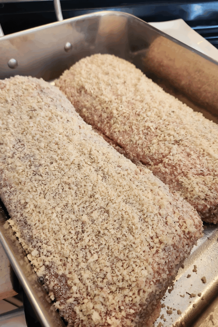 pork tenderloin breaded and ready to bake in try