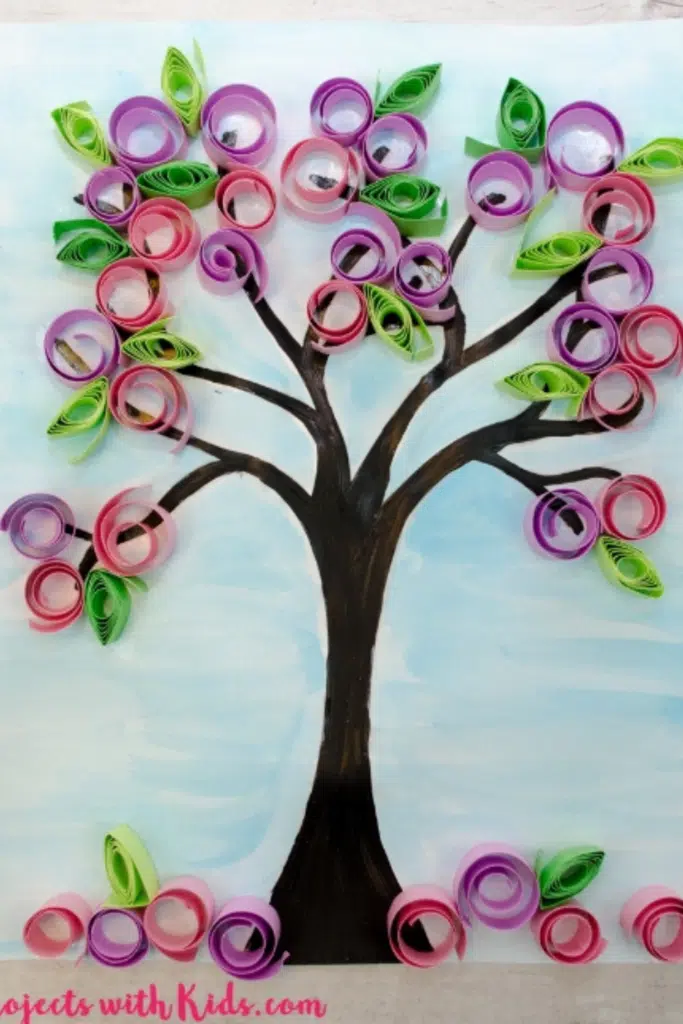 Blossom Spring tree projects with kids