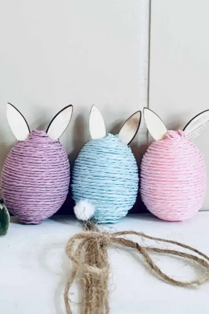 Easter Bunny Dollar Store Craft from the Benson Street Blog