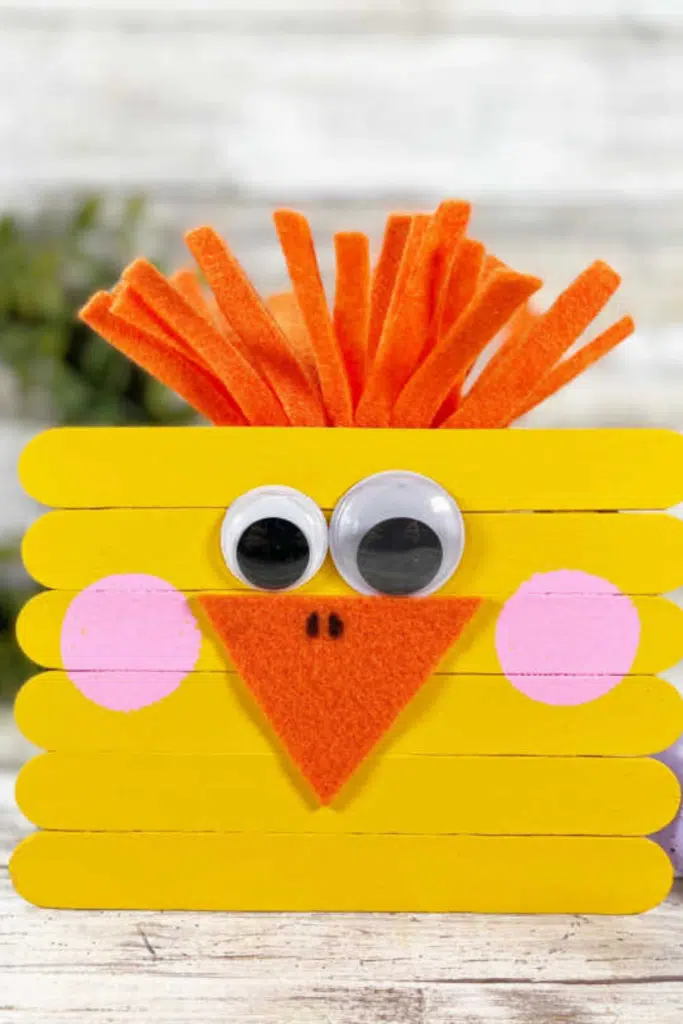 Popsicle Stick Craft from Mommy Evolution - Dollar Store Easter Craft