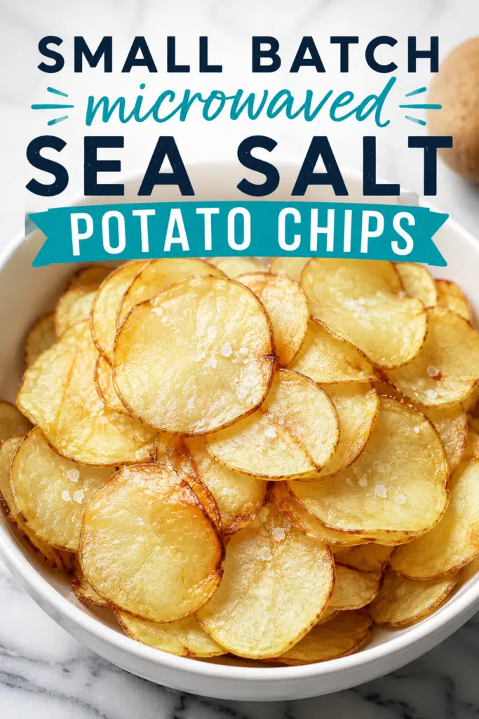 microwaved small batch potato chips