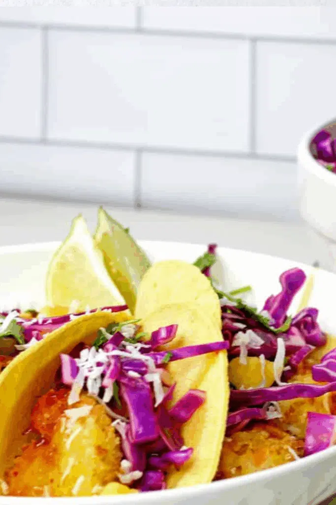 Air fryer chicken tacos