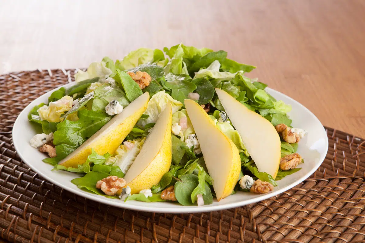 Pear Walnut Salad Photo Credit Canva Pro Stock Image