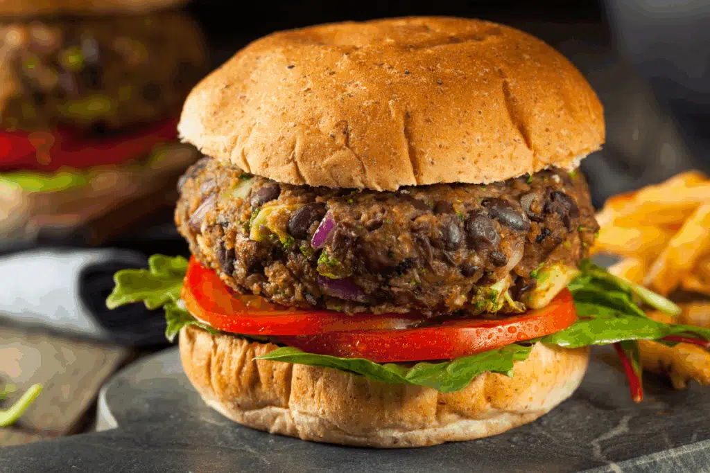 Black bean Burger Photo Credit Canva Pro Stock Image