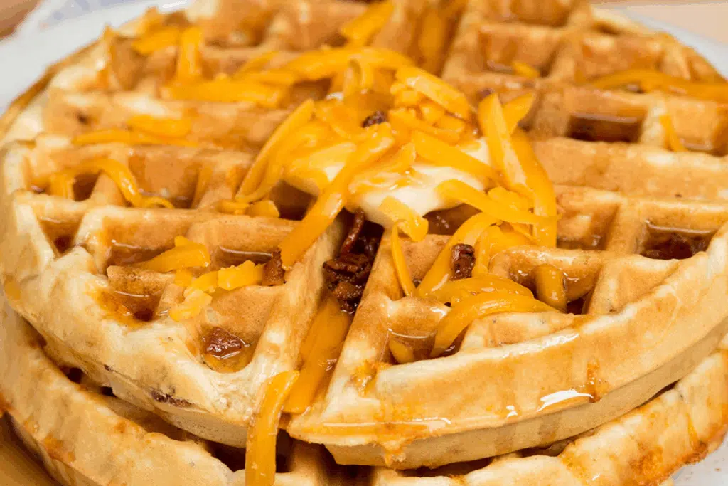 Cheddar waffles Photo Credit Taste Made
