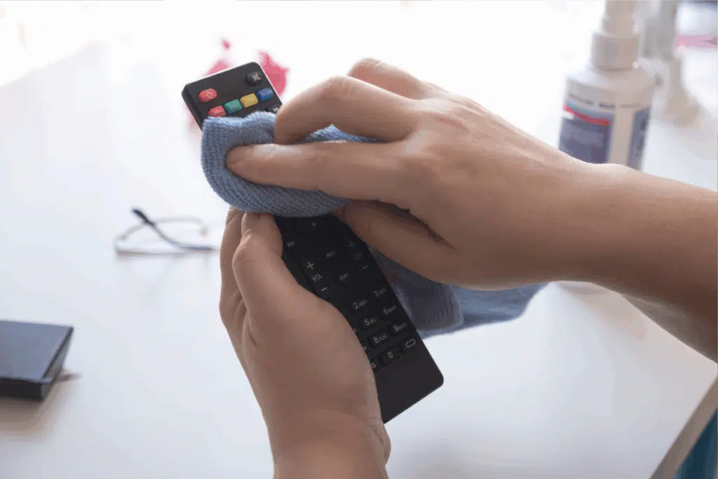 Cleaning Remote Photo Credit Canva Pro Stock Image