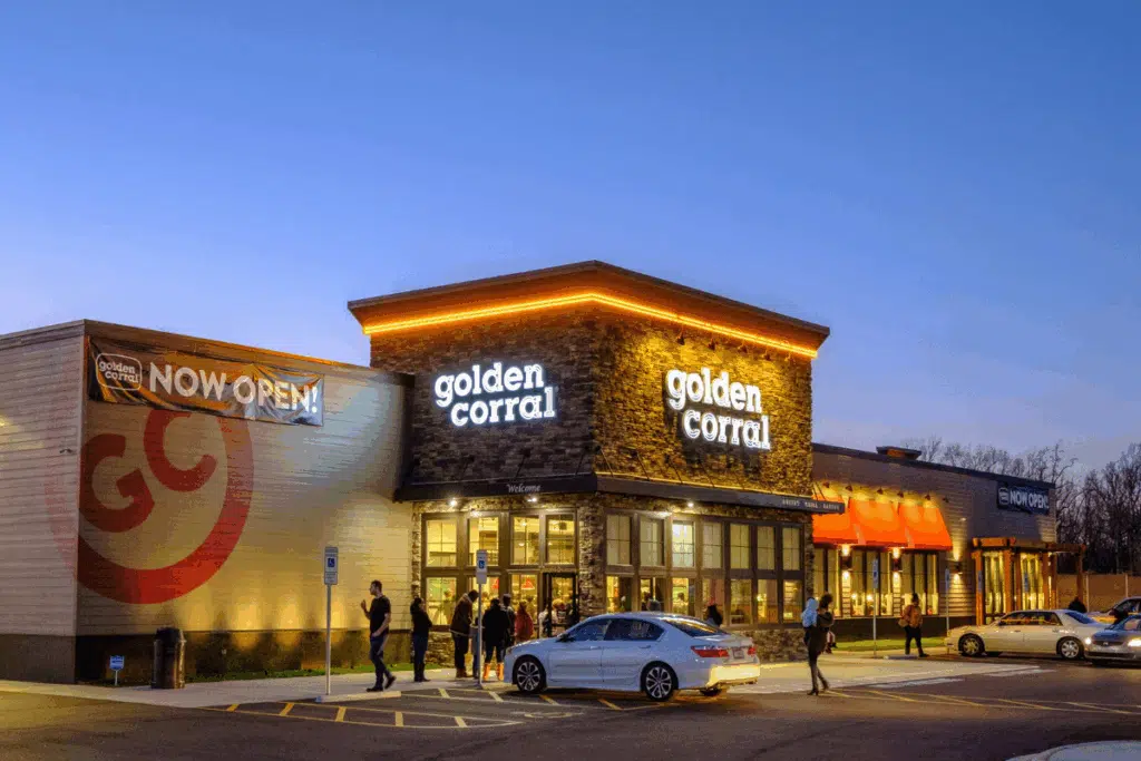 Golden Corral Photo Credit Glass Door