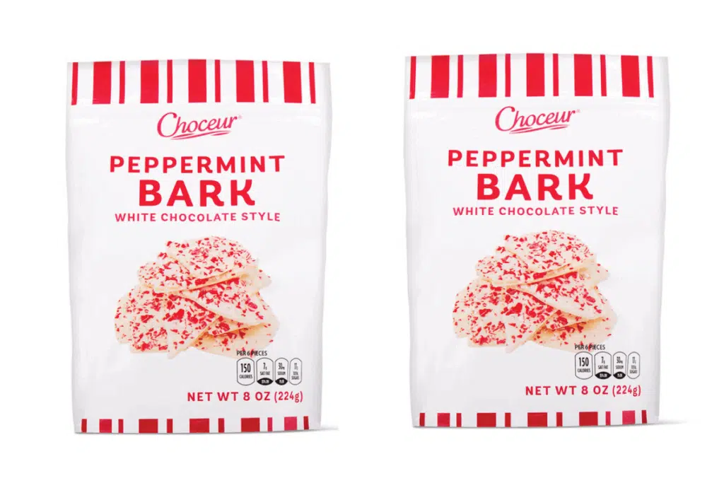 Peppermint bark Photo Credit Aldi