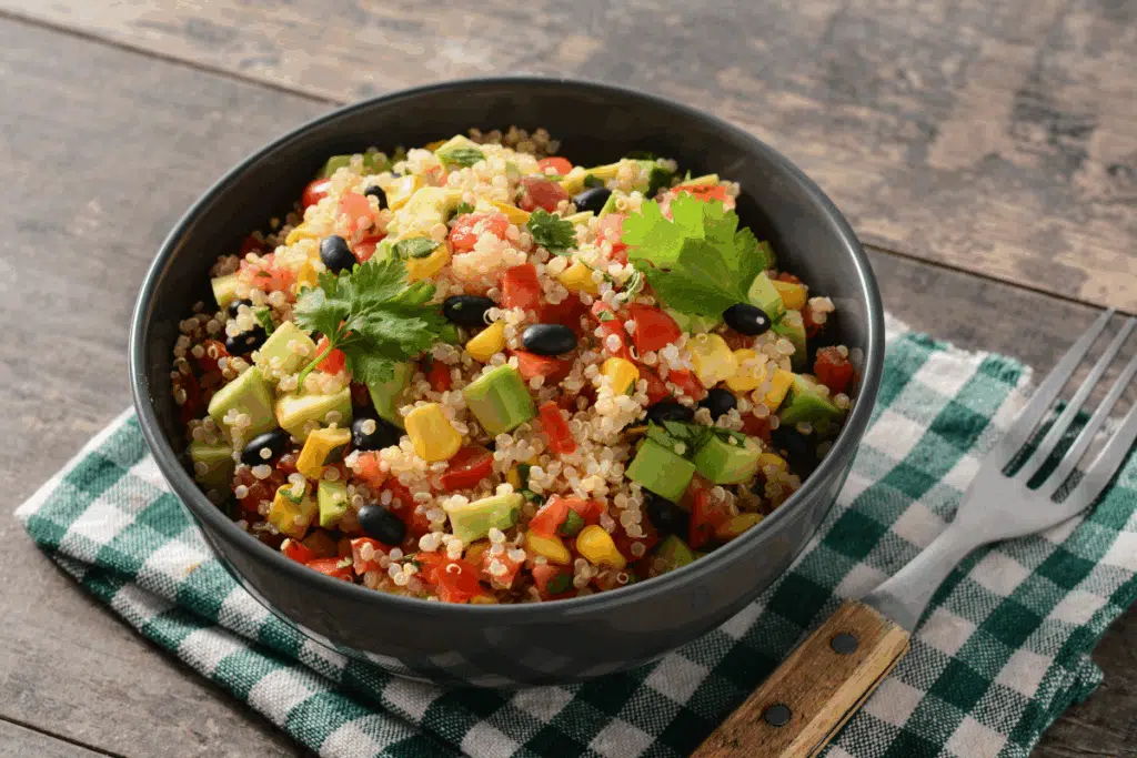 Quinoa & Black Bean Bowl Photo Credit Canva Pro Stock Image