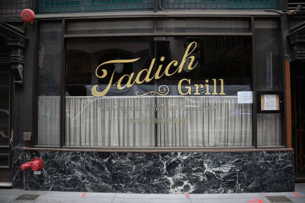 Tadich Grill – San Francisco Photo Credit San Francisco Chronical