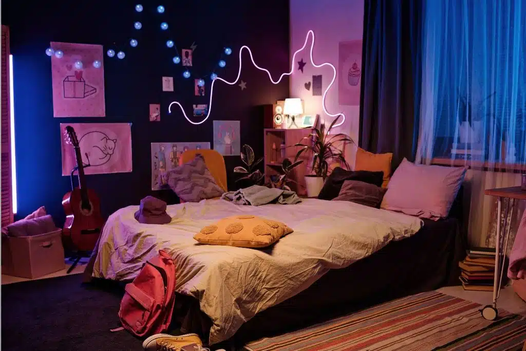 bedroom decor teen lighting Photo Credit Canva Pro Stock Image
