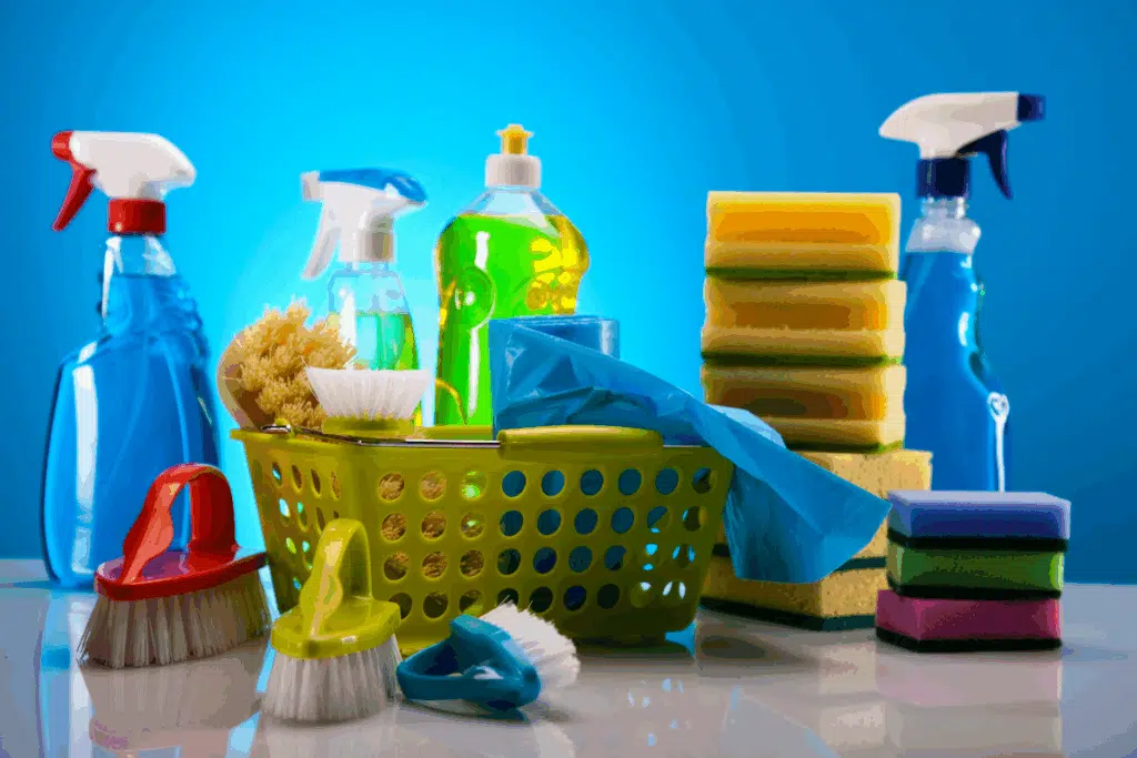 cleaning supplies Photo Credit Canva Pro Stock Image