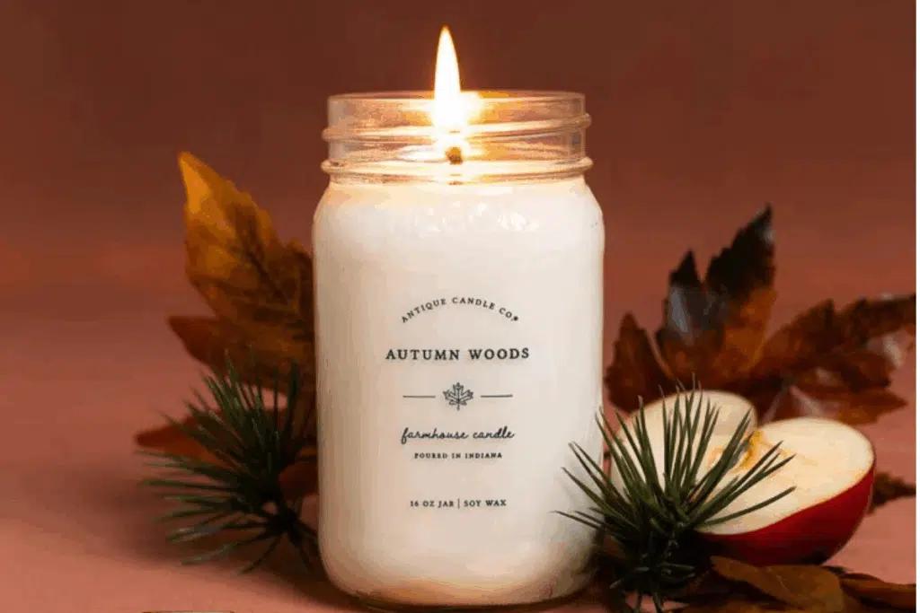 Autumn Wood Candle Photo Credit Antique Candle Co