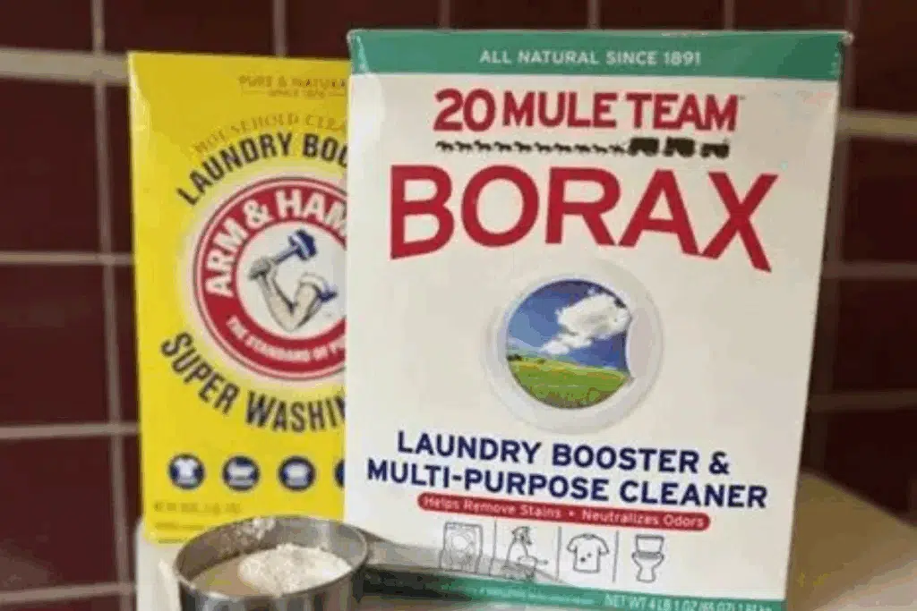 Borax and washing soda Photo Credit HGTV