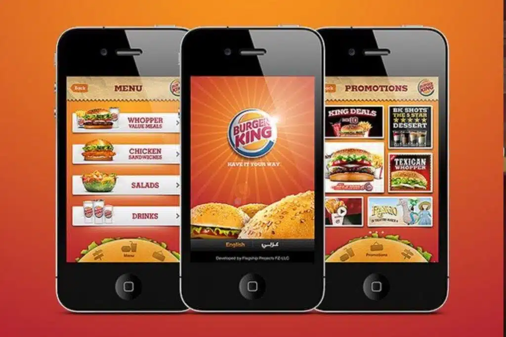 Burger king app Photo Credit Pinterest
