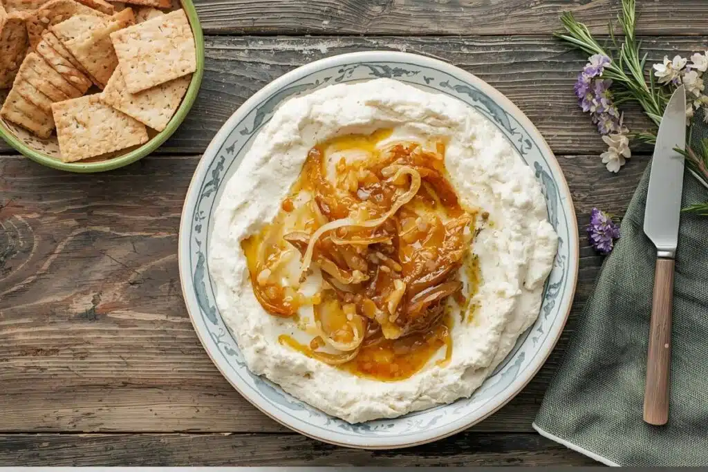 Caramelized Onion and Goat Cheese Dip Photo Credit Canva Pro Stock Image