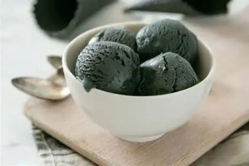 Charcoal Ice Cream Photo Credit Sevten