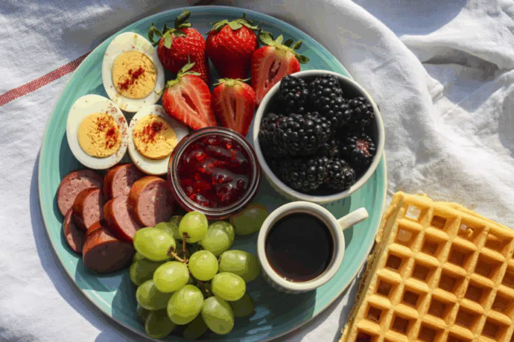 Charcuterie breakfast board Photo Credit Canva pro Stock Image
