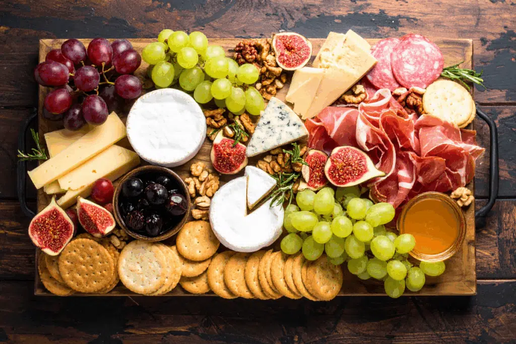 Charcuterie farm to table board Photo Credit Canva pro Stock Image