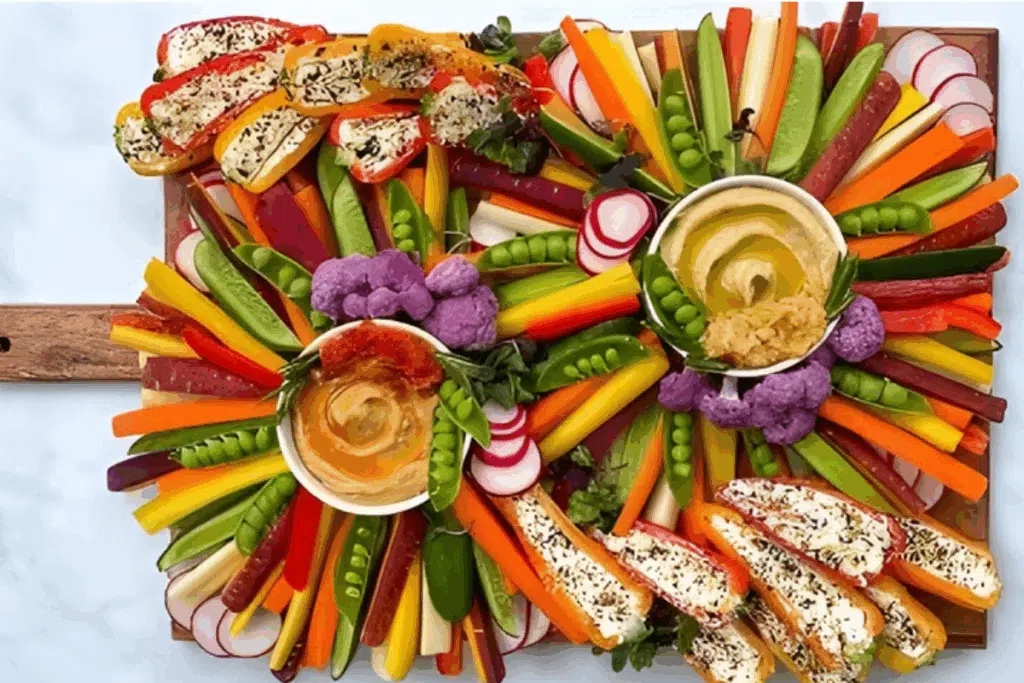 Charcuterie veggies Photo Credit Wine with paige