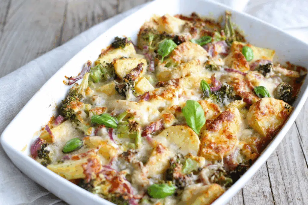 Cheesy Chicken and Broccoli Bake Photo Credit Canva Pro Stock Image