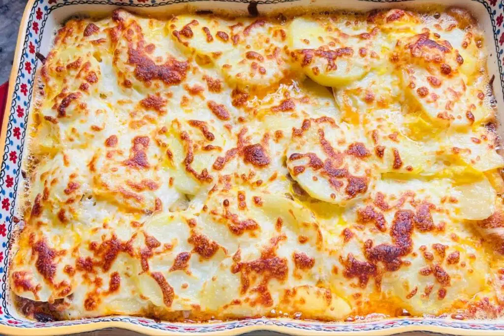Creamy Au Gratin Potatoes with Ham Photo Credit Canva pro Stock Image