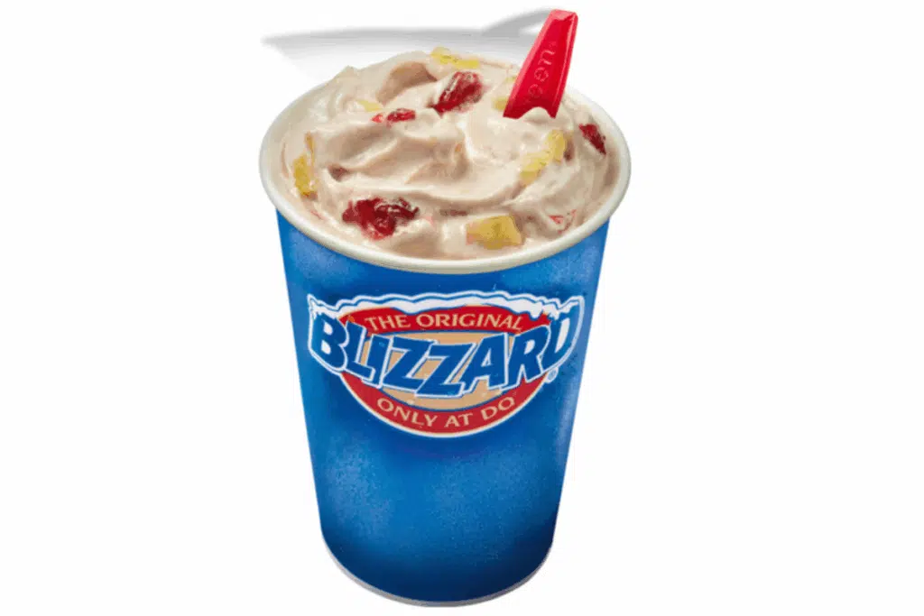 Dairy Queen Banana Split blizzard– Jamocha Shake Photo Credit Zmenu