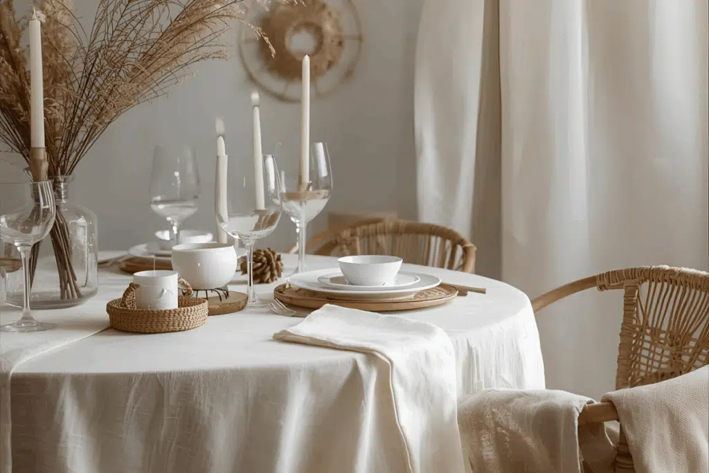Dinner table decor Photo Credit Canva pro Stock Image