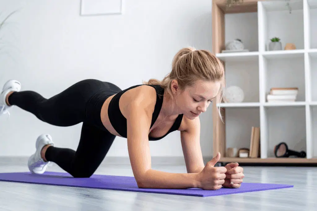 Exercising at home Photo Credit Canva Pro Stock Image