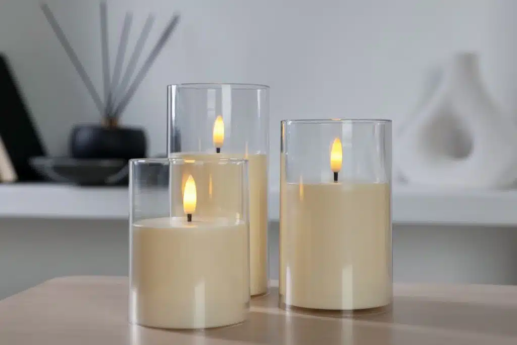 Flameless candles Photo Credit Canva Pro Stock Image