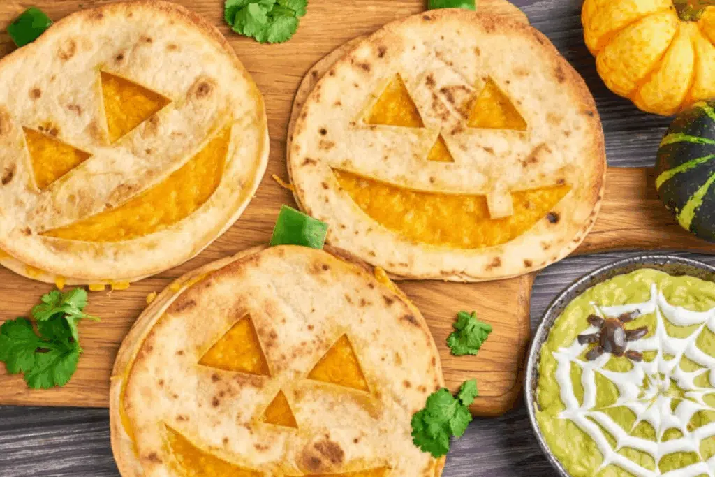 Jack O’ Lantern Quesadillas Photo Credit Danish Food Lovers