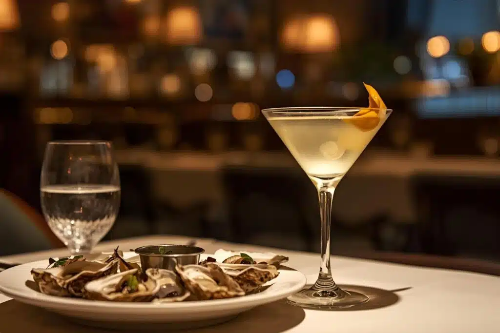 Martini and oysters Photo Credit Canva Pro Stock Image