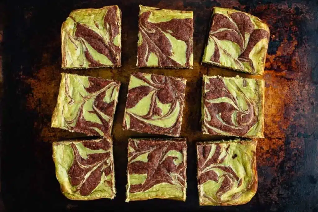 Matcha Cheesecake Brownies Photo Credit Hungry Pinner