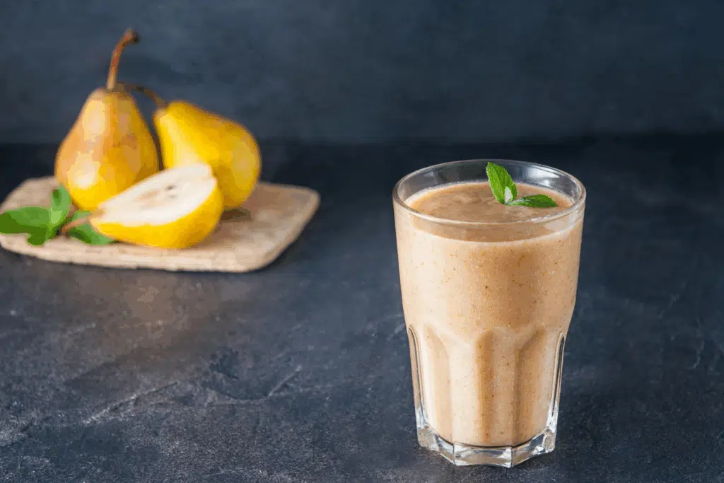 Pears smoothie Photo Credit Canva pro Stock Image