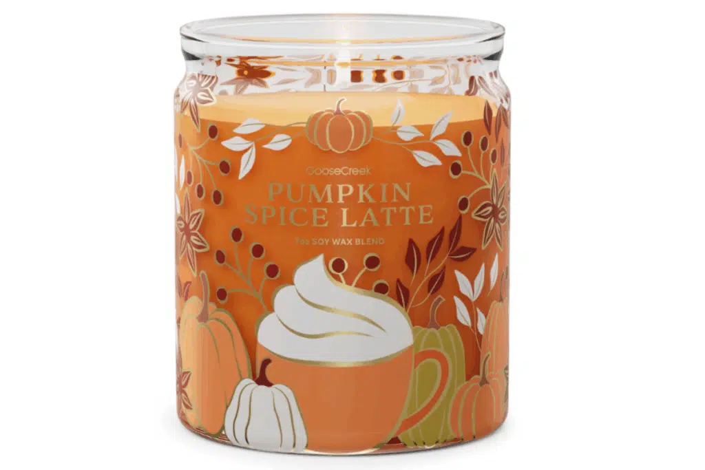 Pumpkin spiced latte Candle Photo Credit Goose Creek