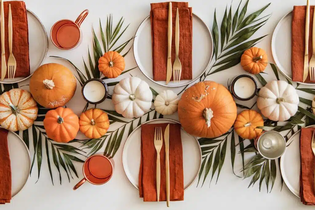 Seasonal table decor Photo Credit Canva pro Stock Image
