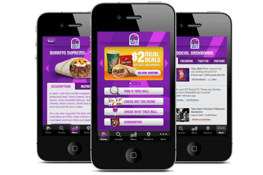 Taco Bell App Photo Credit Behance
