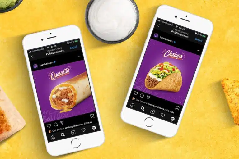 Taco Bell social media Photo Credit Behance