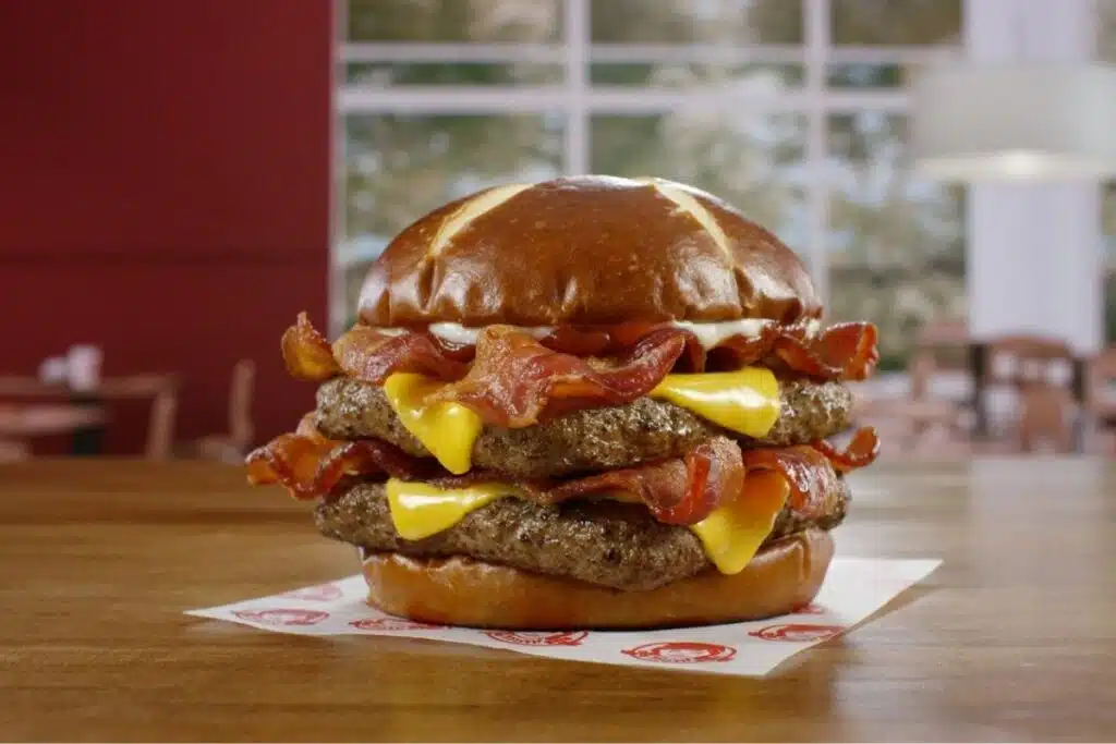 Wendy’s Pretzel Baconator Photo Credit The Daily Meal