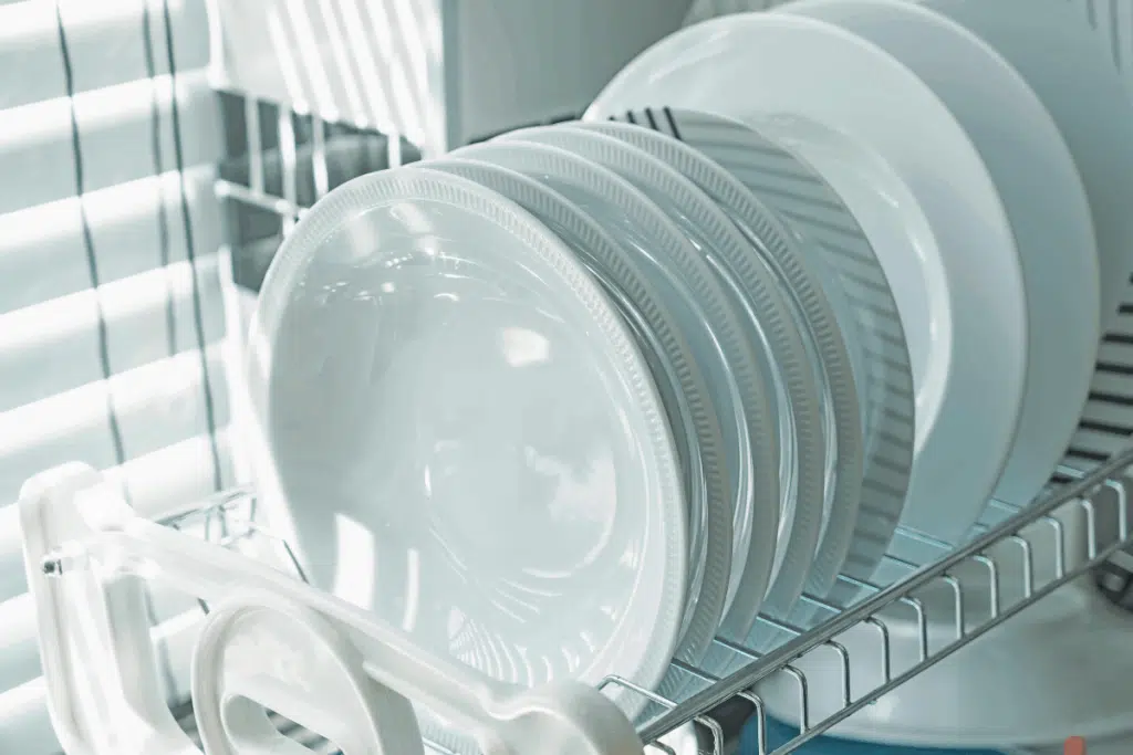 White Ceramic Dishes Photo Credit Canva pro Stock Image