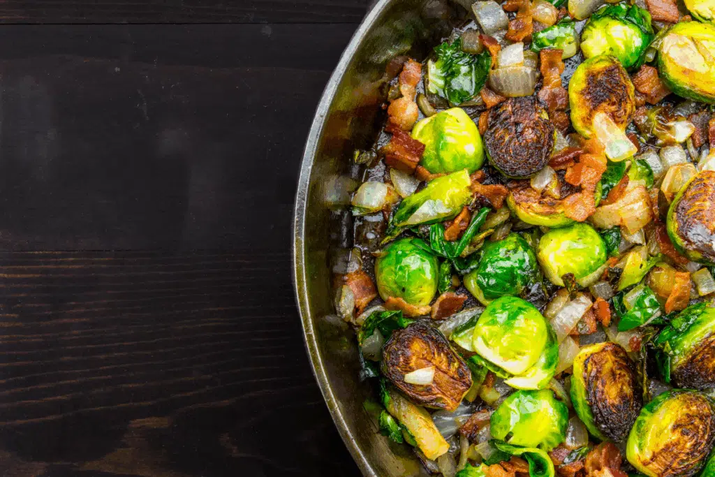 chicken and brussels sprouts Photo Credit Canva Pro Stock Image