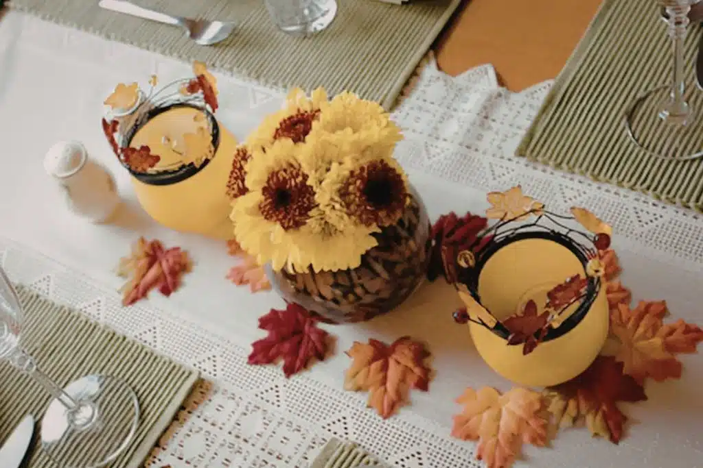 fall table runner Photo Credit Canva Pro Stock Image