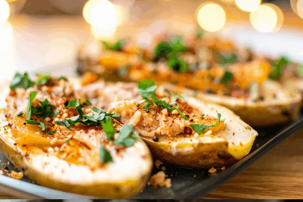 loaded potato skins Credit Canva pro Stock Image