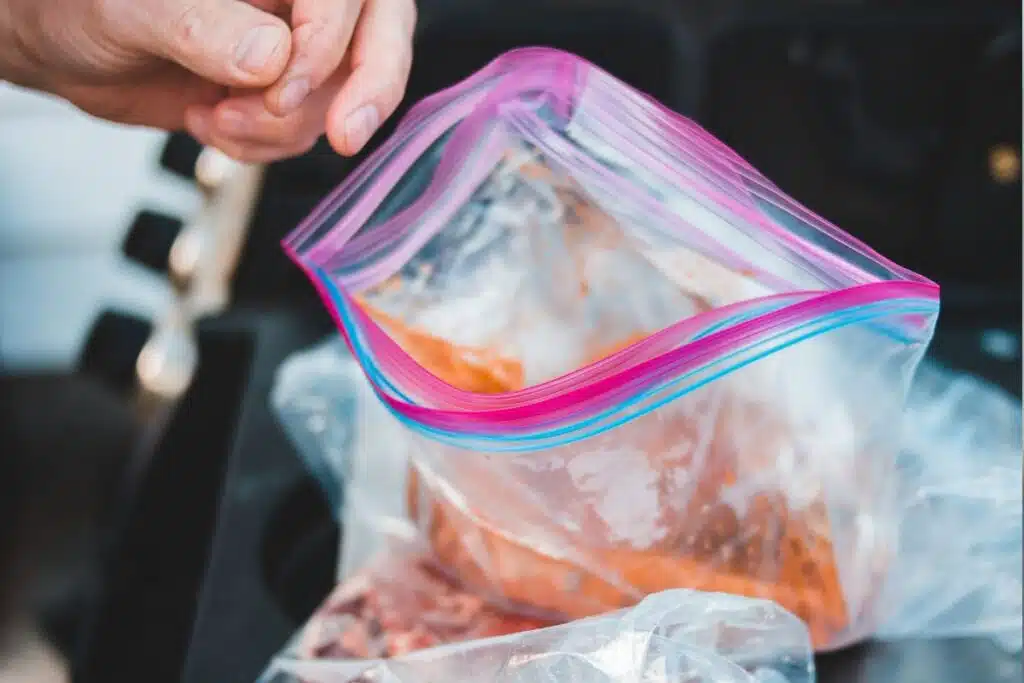 marinating meat in plastic bag Photo Credit Canva Pro Stock Image