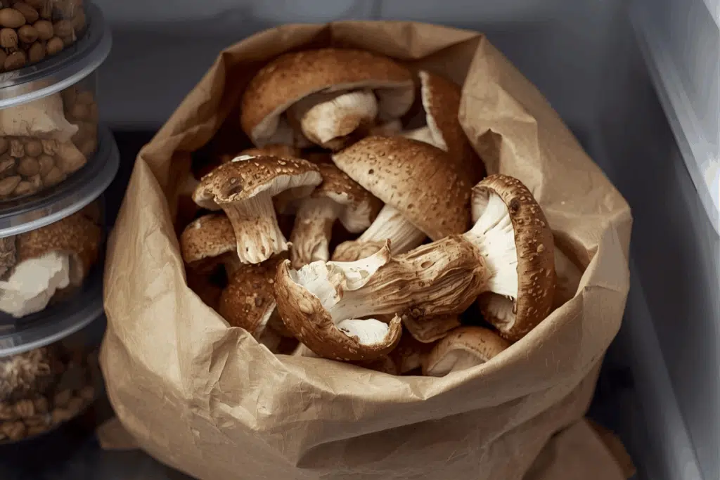 mushroom storing in fridge Photo Credit Canva Pro Stock Image