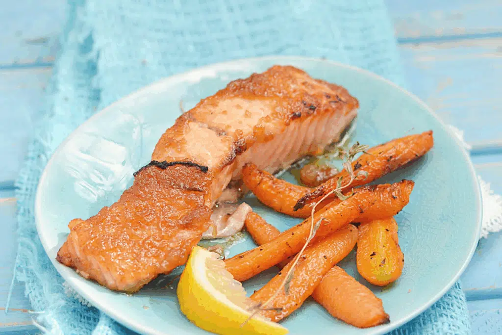 salmon and carrots Photo Credit Canva Pro Stock Image