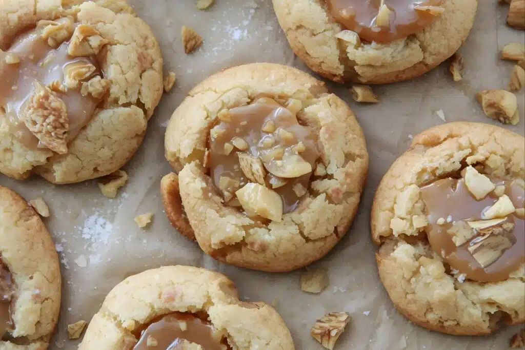 salted caramel thumbprint Cookies Photo Credit Canva Pro Stock Image