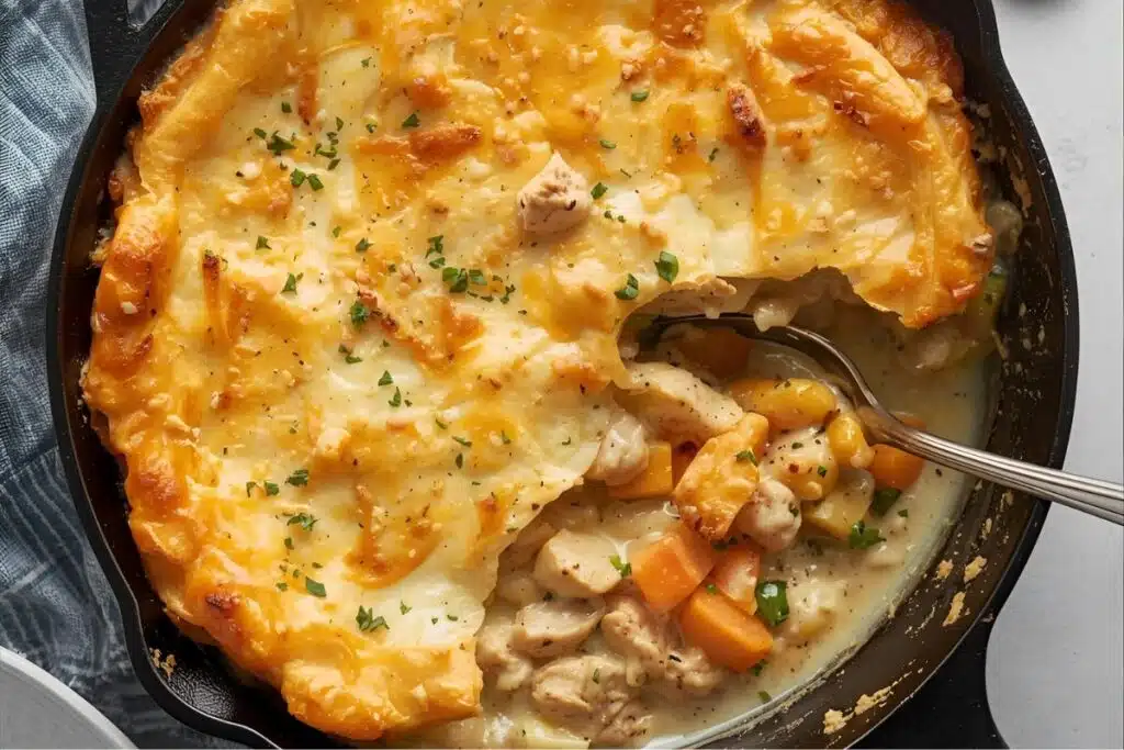 skillet chicken pot pie potatoes Photo Credit Canva Pro Stock Image