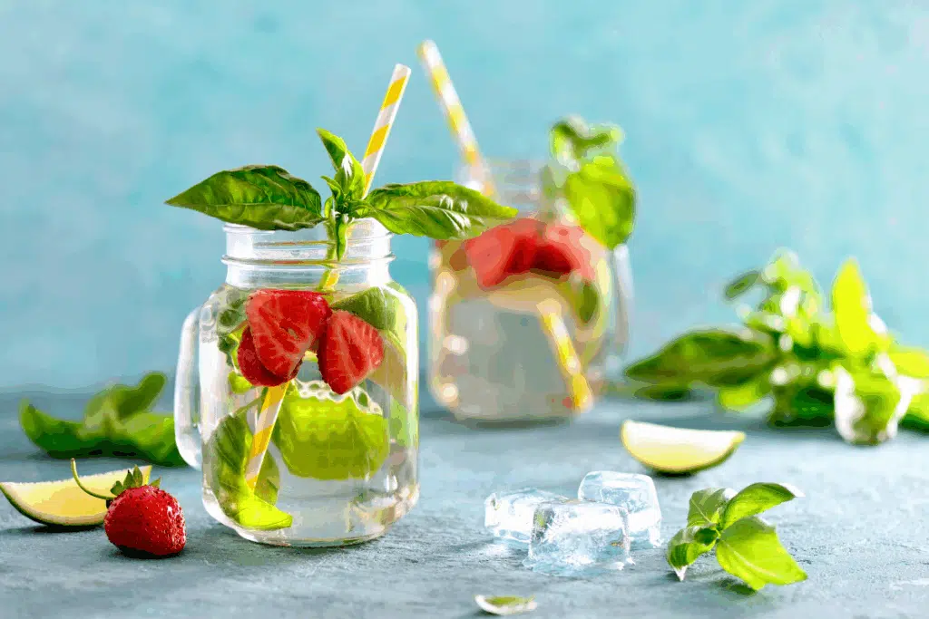 strawberry basil water Photo Credit Canva Pro Stock Image