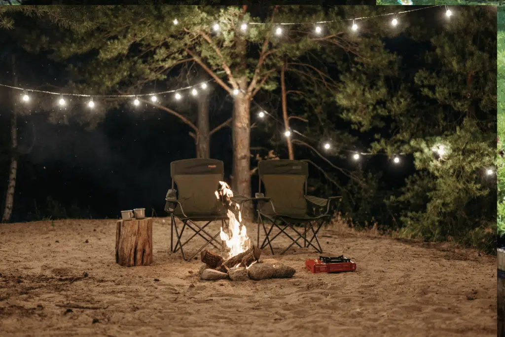 string lights Firepit Photo Credit Canva Pro Stock Image